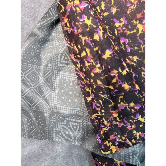 Urban Nomad 100 percent Silk Wrap Pants Abstract Multicolor Boho Adjustable Fit - Picture 2 of 6